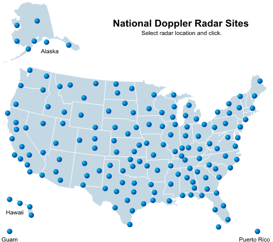 National Doppler Radar Sites